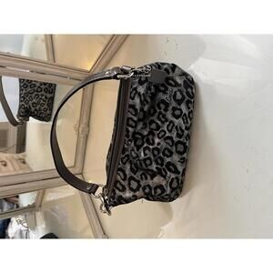 Coach metallic leopard print bag